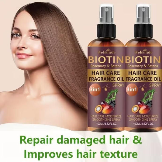 3-In-1 Rosemary & Batana Hair Oil Spray 100ml Each (Pack of 2)